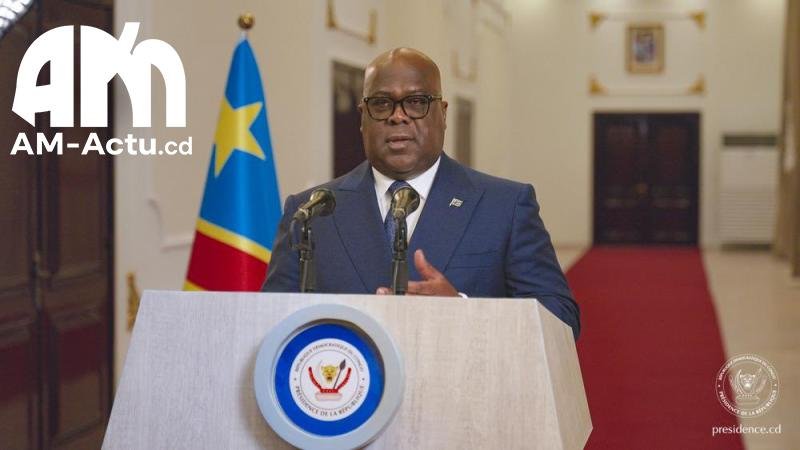 Photo prise lors de l'adresse du Président à la nation congolaise